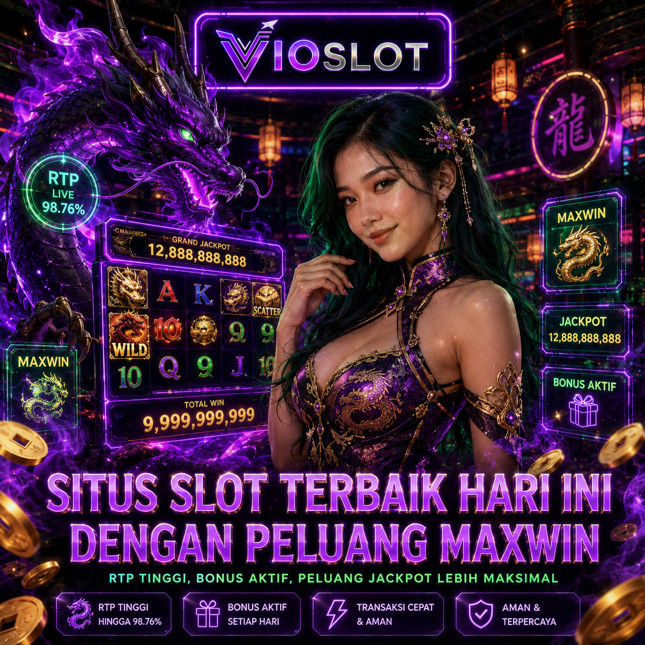 VIOSLOT : Situs Slot Terbaik Hari Ini dengan Peluang Maxwin